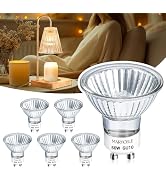 Marycele Halogen Light Bulbs for Candle Warmer Lamp 6 Pack, GU10 120V 50W MR16 Dimmable Warm Ligh...