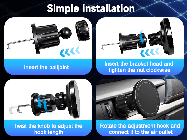 magnetic phone holder for car