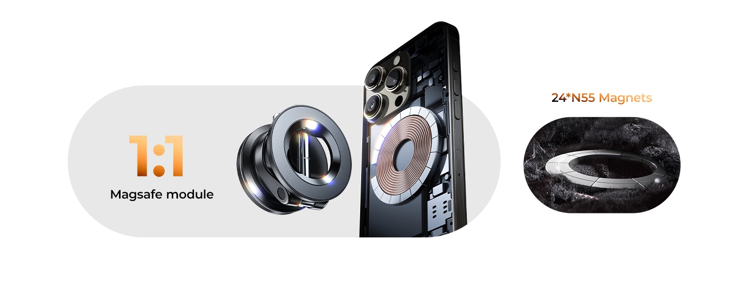 Vacuum Suction Magnetic Phone Stand