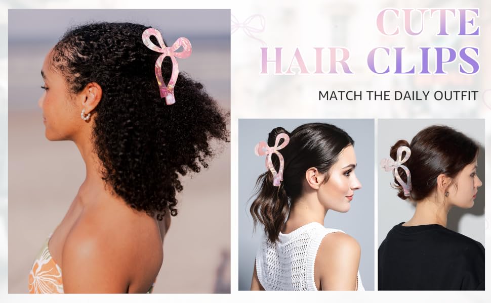 CUTE HAIR CLIPS MATCH THE DAILY OUTFIT