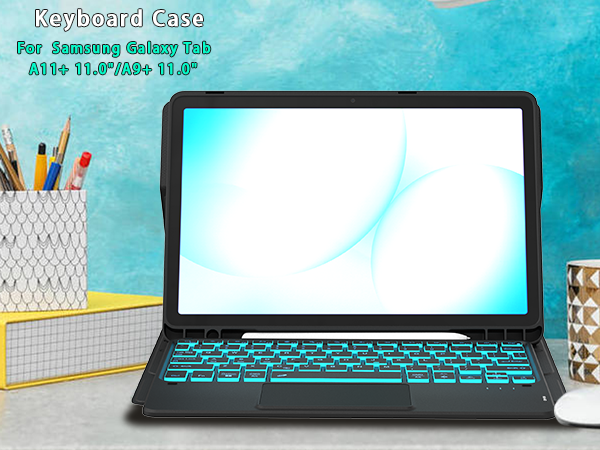 samsung A11+ tablet case keyboard