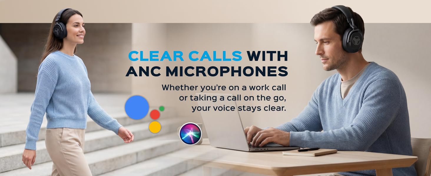 Clear calls with ANC microphones