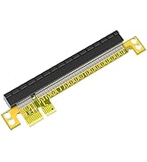 WLGQ PCI-E Riser Card 180 Degree Angle Adapter, PCI Express 1X to 16X Extension Card with 6-Pin P...
