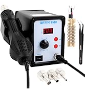 FEITA 858D Hot Air SMD Rework Station Digital Soldering Heat Gun Tool Kit with Desoldering Iron H...