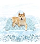 MICROCOSMOS Dog Sleeping Pad &amp; Pet Cooling Mat- Breathable Bubble Surface, EZ Clean. Keep Cooling...