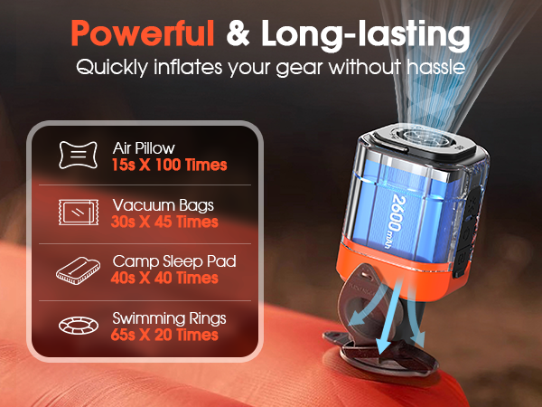 electric air pump for inflatable