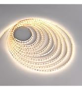 24V LED Strip Lights SMD 2835 Dimmable Tape Light 16.4FT 4000K Natural White 1200Leds Density UL ...