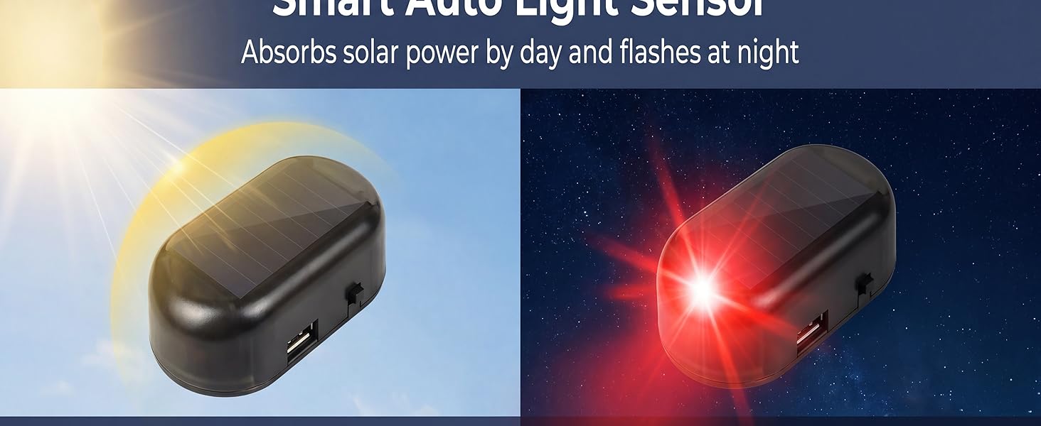 fake car alarm flashing light