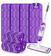 Reusable Mop Pads Compatible with Swiffer PowerMop, Microfiber Mop Pads Replacement Washable Mop ...