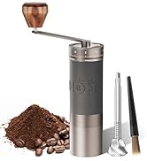 LAOION L6 Manual Coffee Grinder with Straight Handle, Hand Coffee Grinder for Espresso, Moka, Dri...