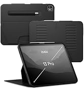 Zugu Case for iPad Pro 13 (M4) 2024, Slim Protective Cover with Apple Pencil Holder, Auto Wake/Sl...