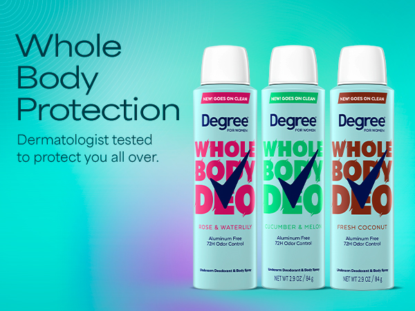 Degree whole body deodorant