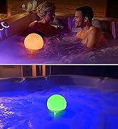 Pool Thermometer Floating Easy Read,Solar Powered Pool Water Temperature Thermometer, Pro Pond Th...