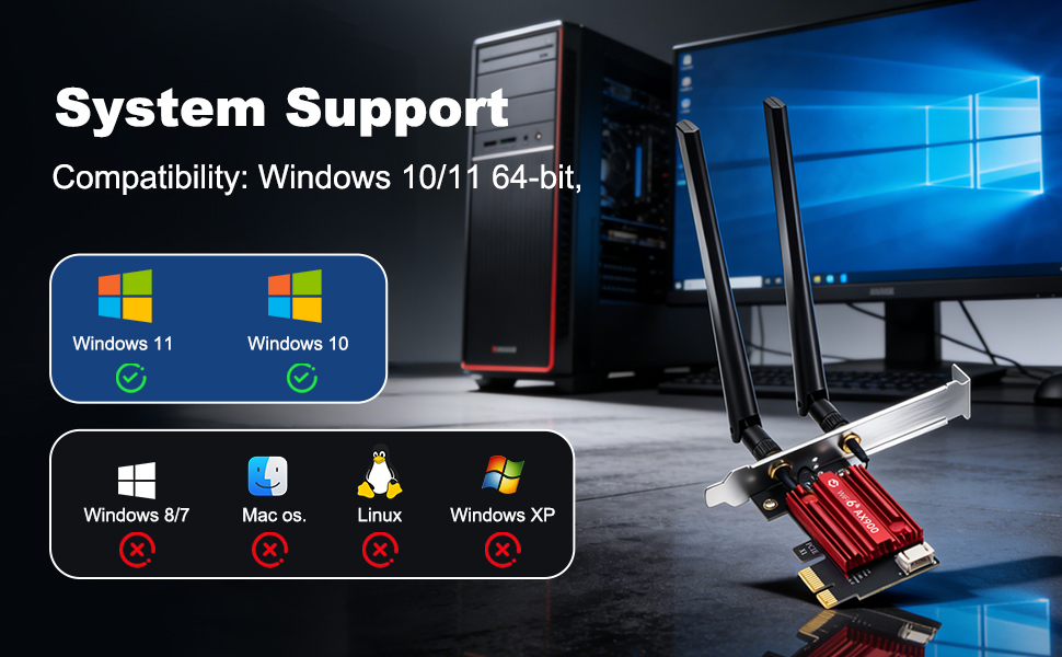 AX900 PCIe WiFi 6 Card