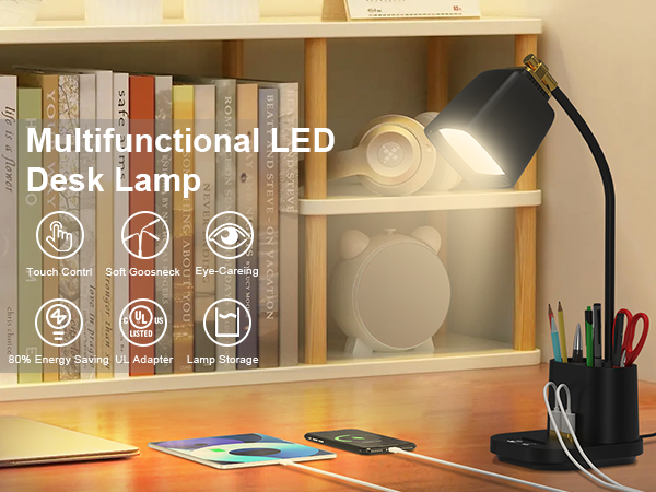 multifunction led desk lamp