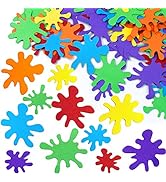 Framendino, 200 Pieces Paint Splatter Confetti Party Decorations