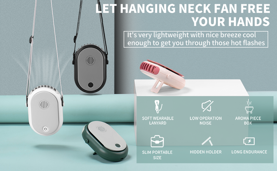 hanging neck fan