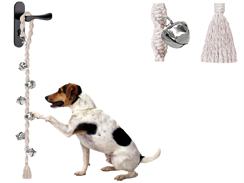 Dog Bells to Go Outside &amp;amp; Puppy Potty Training, Adjustable Dog Door Bell Ring to Go Potty