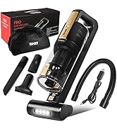 DNA MOTORING TOOLS-10181 Handheld Portable Cordless Motorized Brush Mini Car Vacuum Cleaner w/LED...