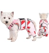 Arblina Dog Recovery Suit, Adjustable Rear Leg Sleeve to Stop Licking Wounds for Large Medium Mal...