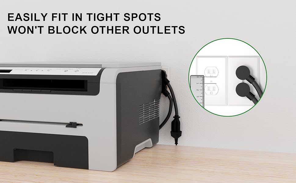 flat plug extension cord