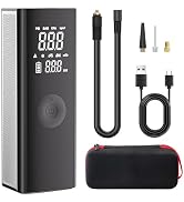 Tire Inflator Portable Air Compressor,5X Fast Cordless Air Pump for Car Tires with Powerful Batte...