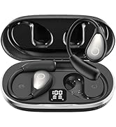CuiSuto Open Ear Earbuds Wireless Bluetooth Headphones, 60Hrs Playtime Stereo Sound Earphones wit...