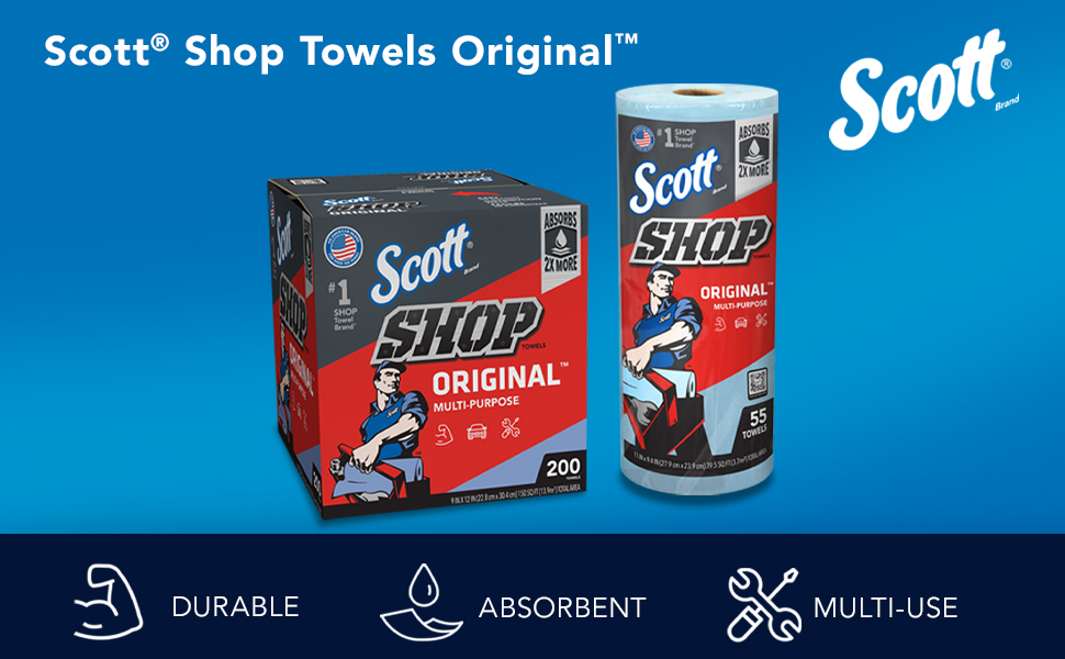 Get the job done with Scott Shop Towels Original