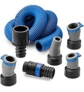 Dust Right FlexiPort Power Tool Hose Kit with Click-Connect, 3' to 12' Expandable Hose