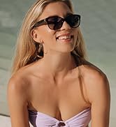 Vintage Retro Polarized Sunglasses with Magic Foldable Case for Women UV Protection Sun Shades