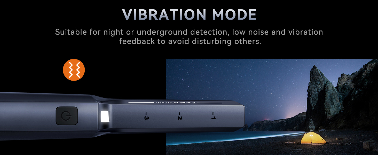 silent Vibration only mode for discreet night hunting without disturbing others.