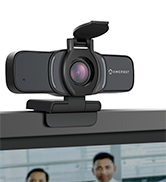 Amcrest 1080P Webcam with Microphone & Privacy Cover, Web Cam USB Camera, Computer HD Streaming W...
