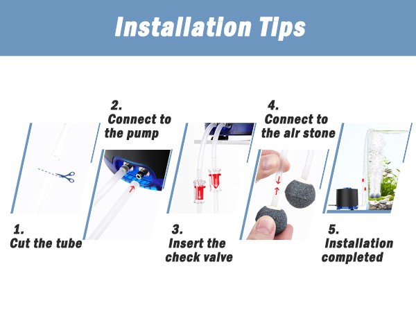 AQQA Aquarium Air Pump