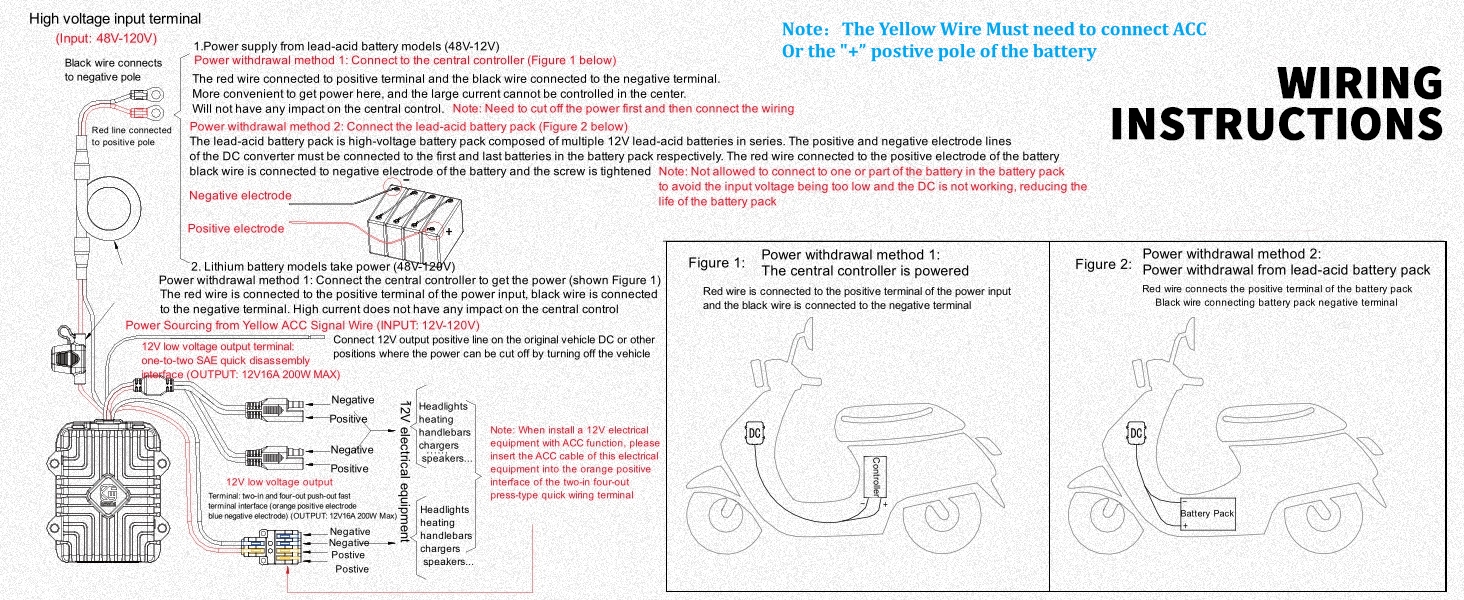 48v to 12v Converter Golf Cart Voltage Reducer