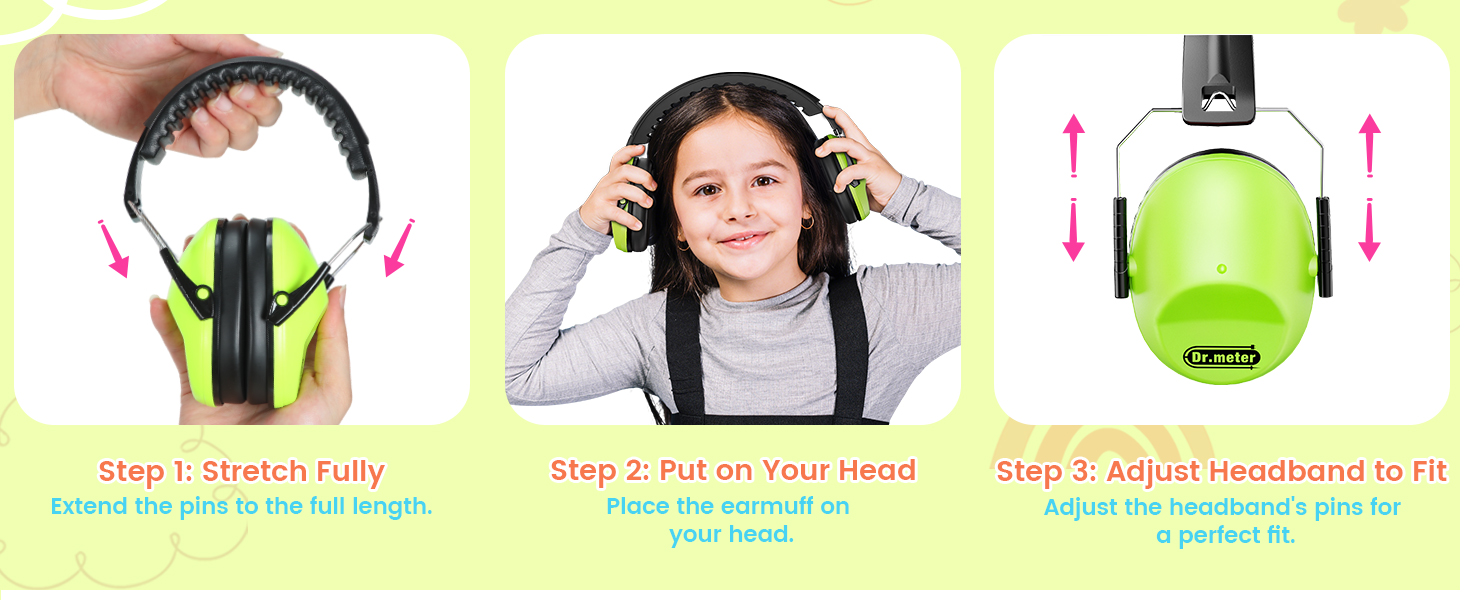 Dr.meter Ear Muffs for Noise Reduction: 27.4SNR Noise Cancelling Headphones for Adults