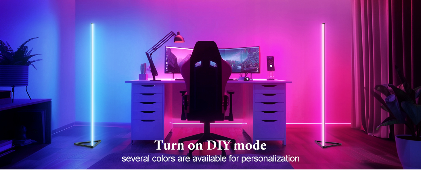 Turn on DIY mode,several colors are available for personalization