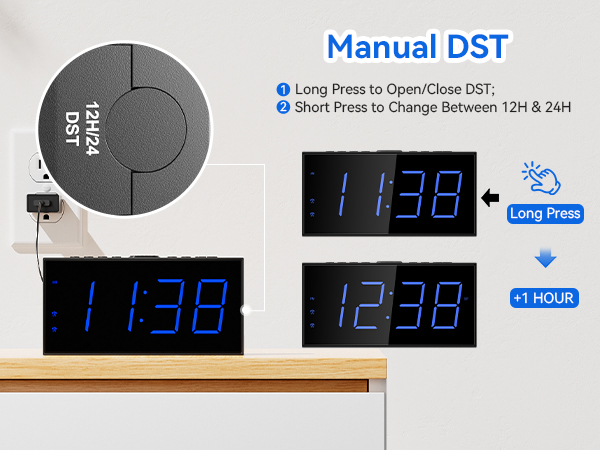 digital clock for bedroom