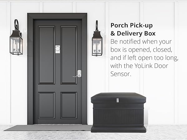 porch delivery box door sensor