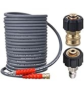 RIDGE WASHER Pressure Washer Hose 50 Feet X 3/8 Inch for Hot and Cold Water, with M22 14mm to 3/8...