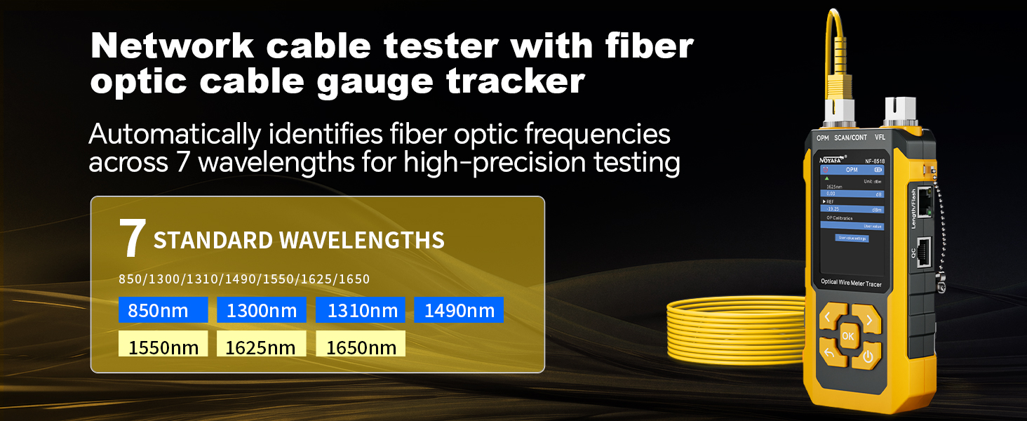 NF-8518 Network Cable Tester with Optical Power Meter, Ethernet Cable Tester