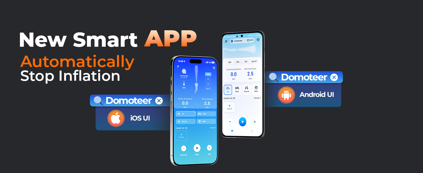 portable tire inflator for car