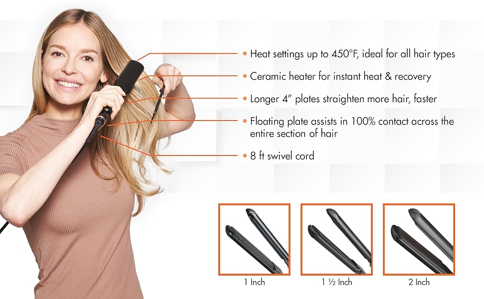 Porcelain Ceramic Flat Irons
