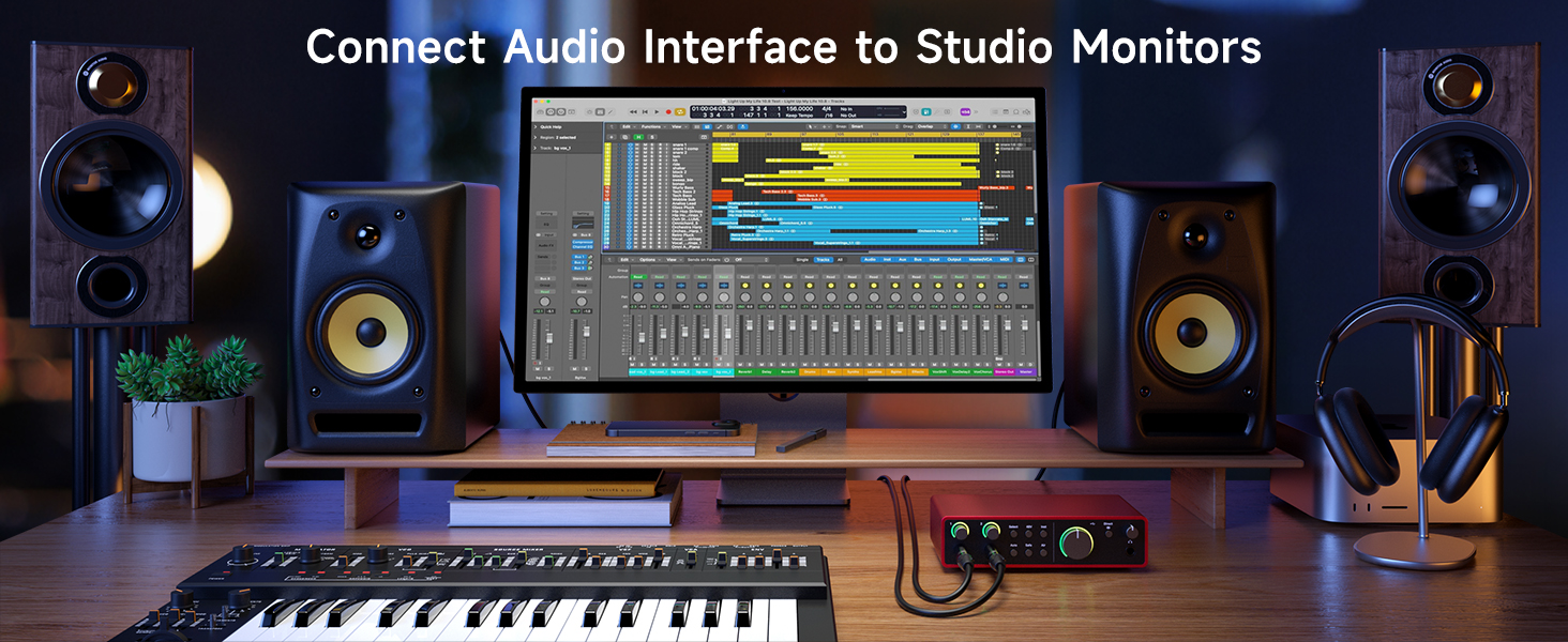  6.35mm (1/4 Inch) TRS to XLR Cable