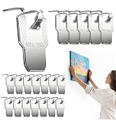 GCXIXPY Claw Drywall Picture Hanger, 20 Pcs Heavy Duty Picture Hooks on Drywall and Concrete Wall...