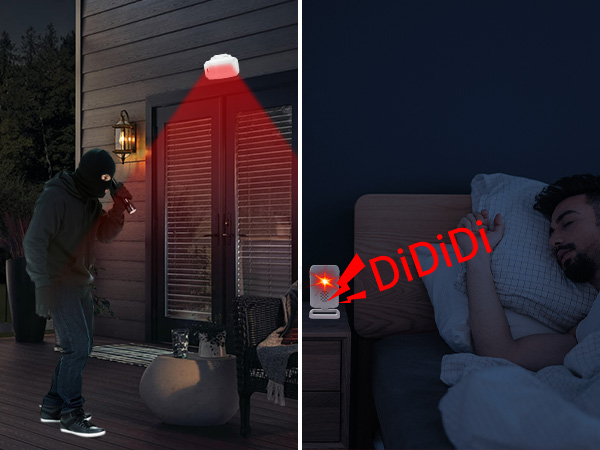 motion sensor doorbell chime alarm