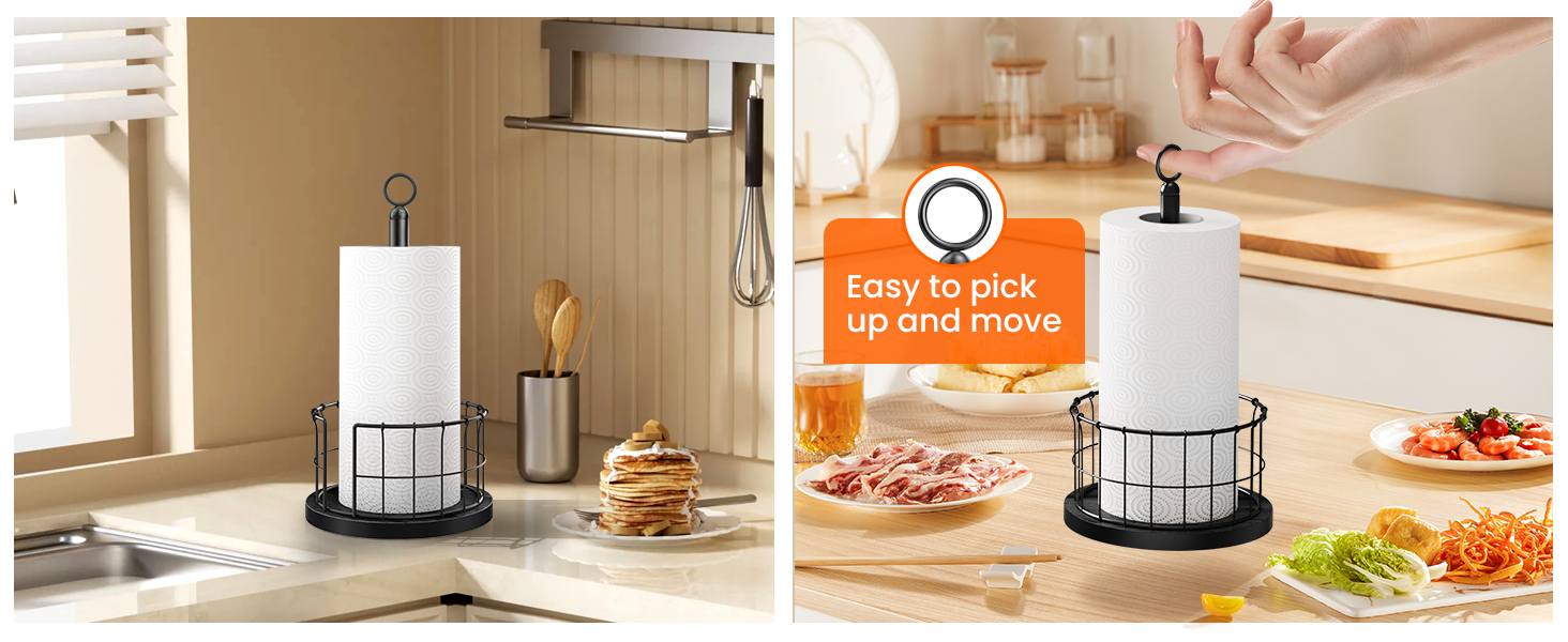standing paper towel holder