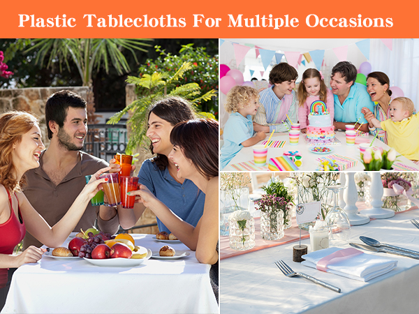 plastic tablecloths