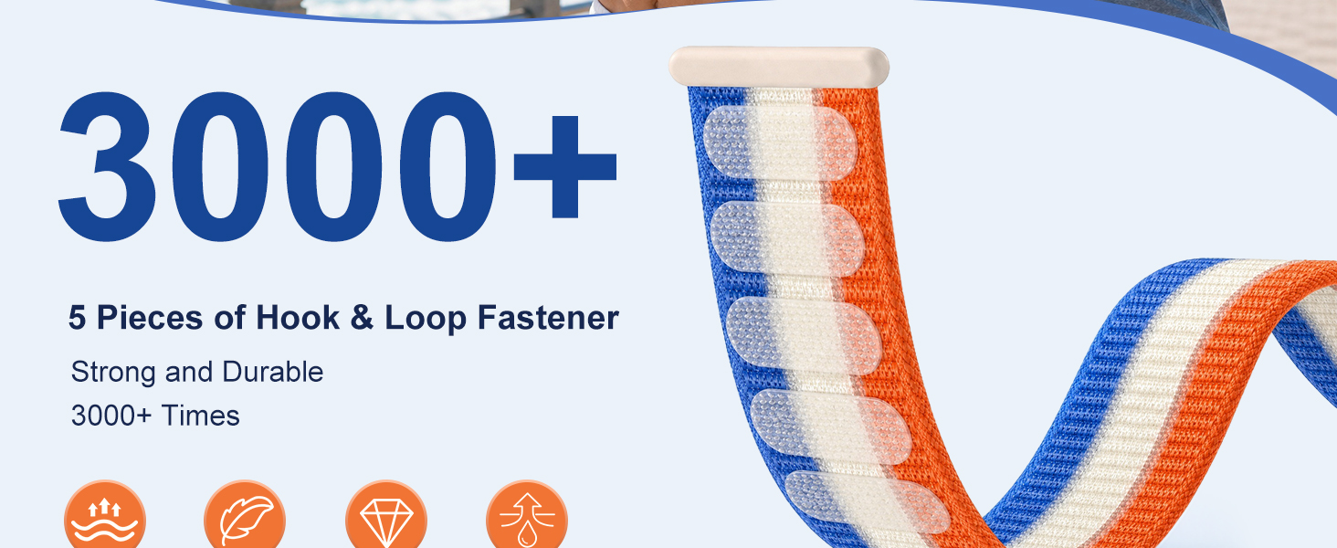 breathable nylon sport loop