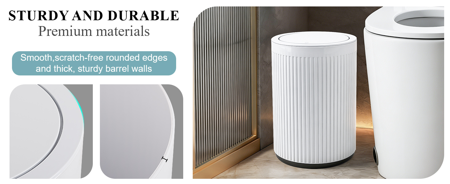 Sturdy Durable Recycling Bin Premium materials smooth scratch-free rounded edges, thick sturdy walls