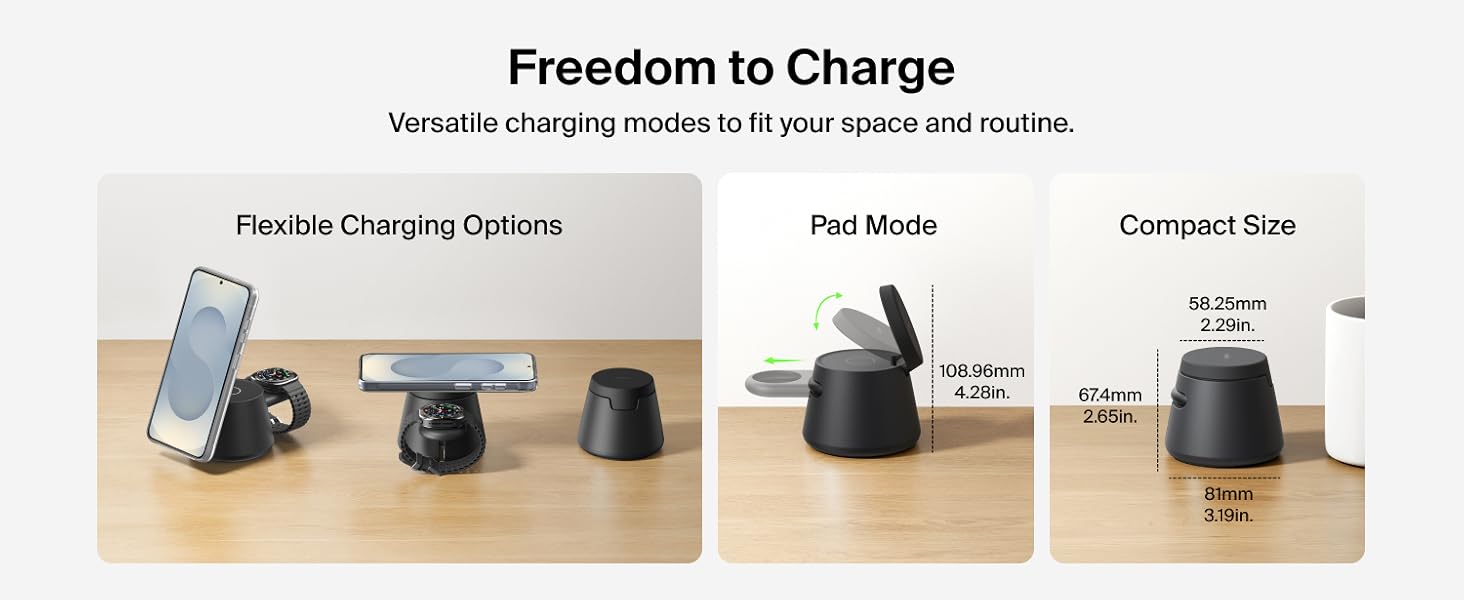3-in-1 wireless charging station